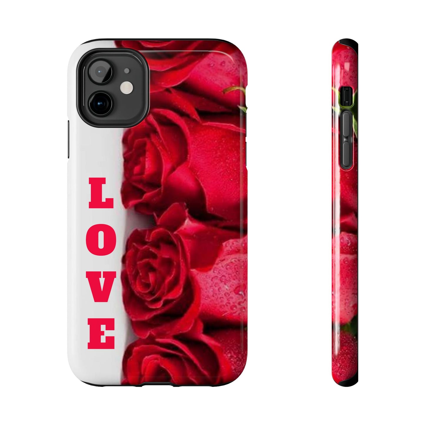 Electronics / Tech & Gadgets: Romantic Rose Love Phone Case, Valentine's Gift, Floral Protective Cover, Cute Phone Accessory, Thoughtful Gift Idea