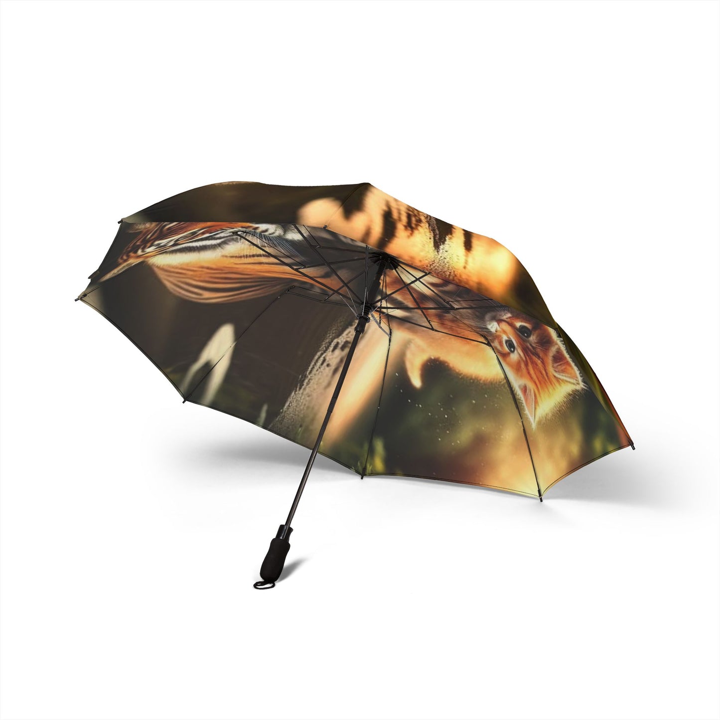 Umbrella: Cat-Themed Semi-Automatic Foldable Umbrella, Cute Cat Umbrella, Weather-Resistant Cat Gift, Portable Pet Lover's Umbrella, Unique Cat [...]