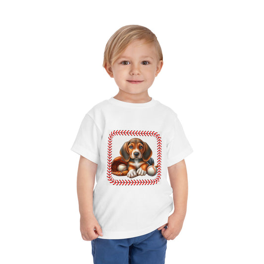 Clothing/ Toddler/ Tee Shirt: Adorable Toddler Dog Tee, Cute Pet Shirt, Kids Animal T-Shirt, Toddler Baseball Tee, Gift for Dog Lovers