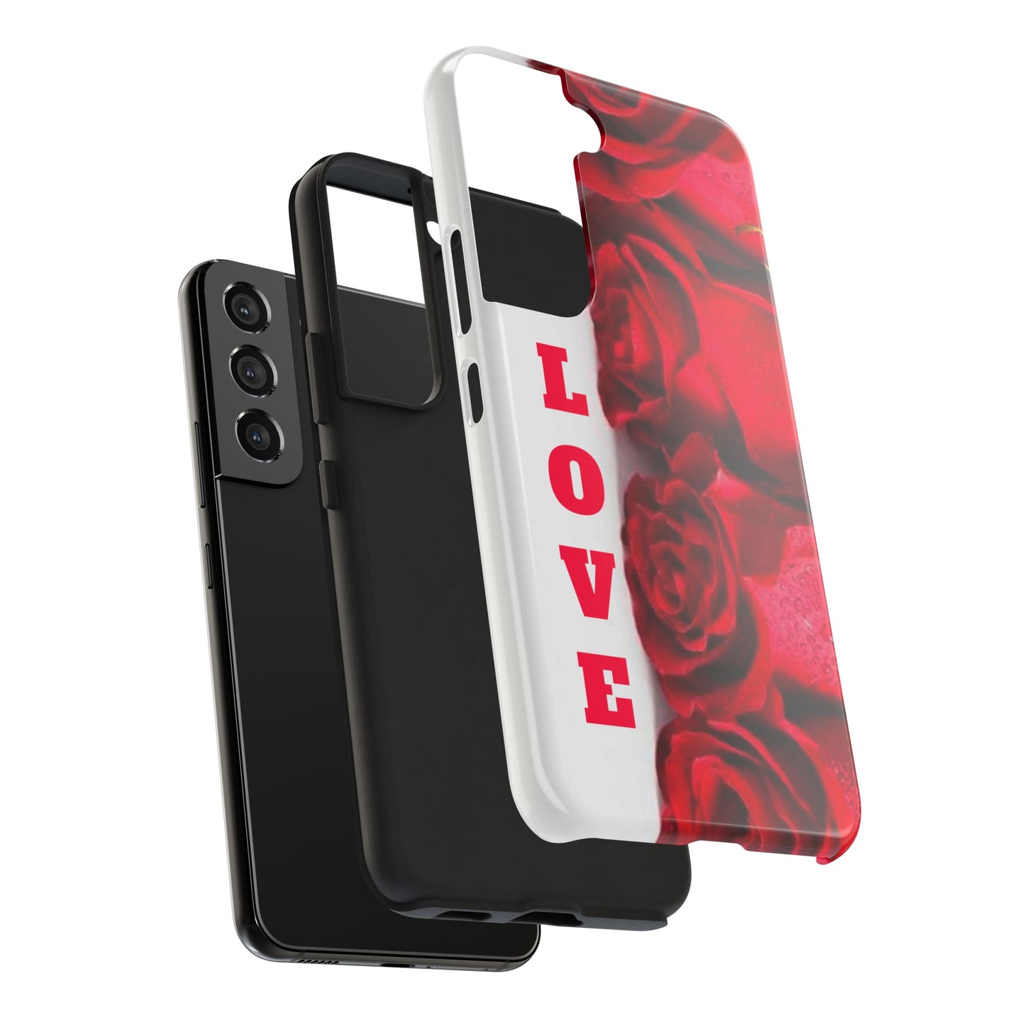 Electronics / Tech & Gadgets: Romantic Rose Love Phone Case, Valentine's Gift, Floral Protective Cover, Cute Phone Accessory, Thoughtful Gift Idea